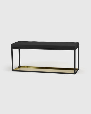 SCHERLIN FORM Bench Black / Brass Bench 11