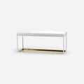 SCHERLIN FORM Bench White / Brass Bench 11