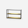 SCHERLIN FORM Console Table Black / Brass Console Table 11 - 2