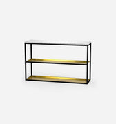 SCHERLIN FORM Console Table Black / Brass Console Table 11 - 2