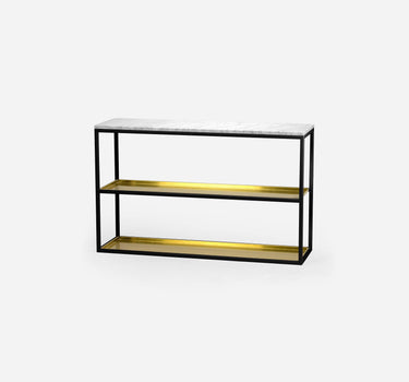 SCHERLIN FORM Console Table Black / Brass Console Table 11 - 2