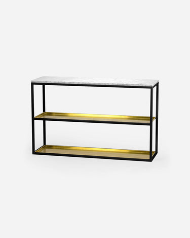 SCHERLIN FORM Console Table Black / Brass Console Table 11 - 2