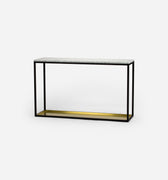 SCHERLIN FORM Console Table Black / Brass Console Table 11