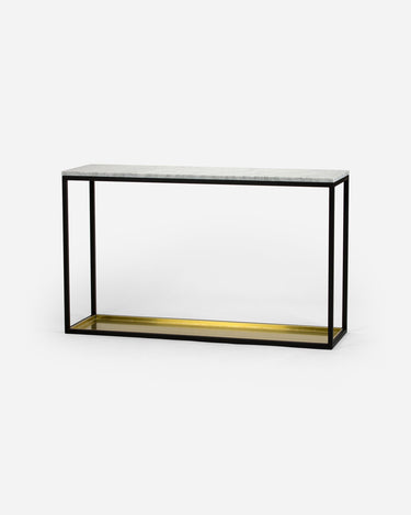 SCHERLIN FORM Console Table Black / Brass Console Table 11