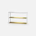 SCHERLIN FORM Console Table White / Brass Console Table 11 - 2