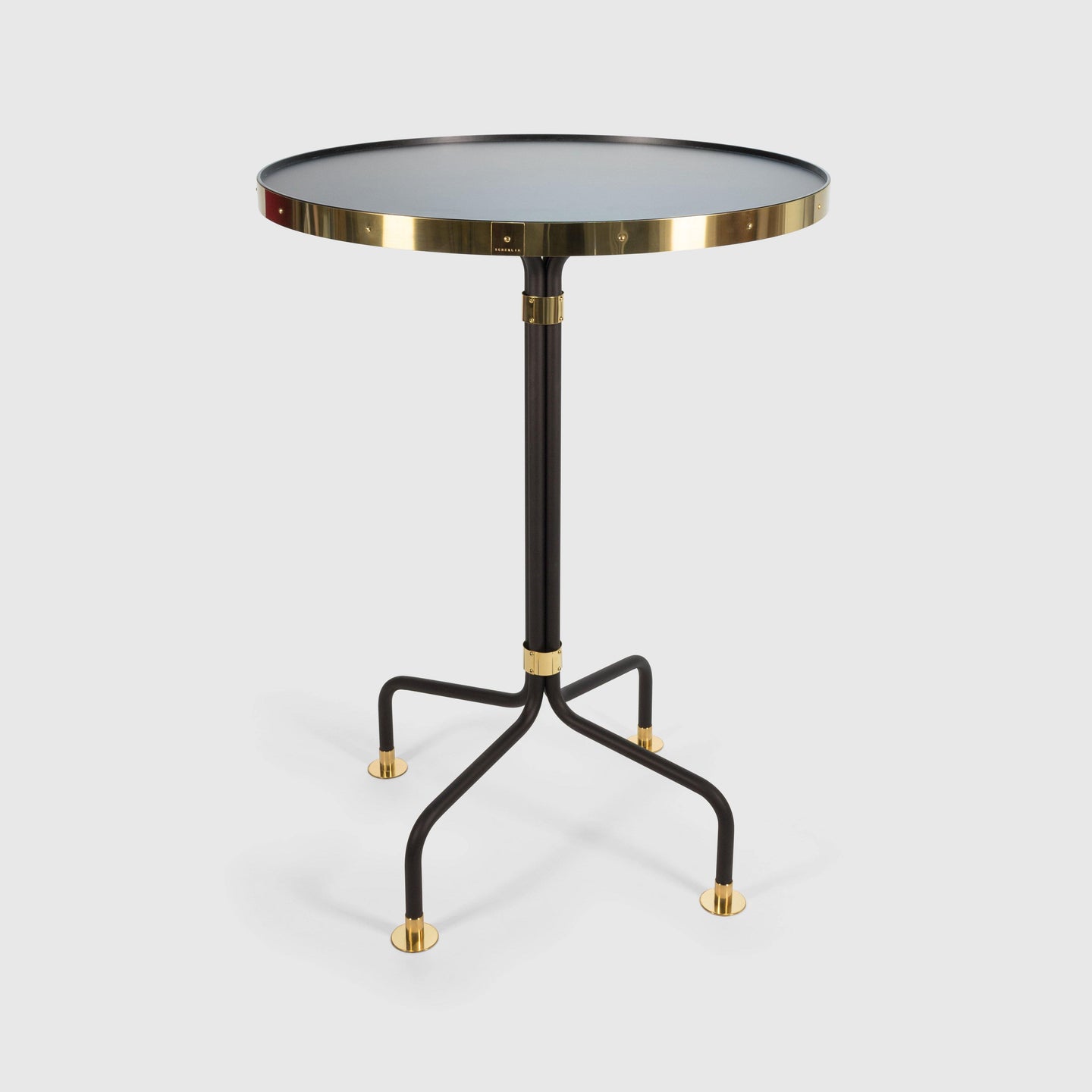 Stand Up Table 12, Brass, Stainless Steel, Scherlin Form, image