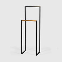Load image into Gallery viewer, Valet Stand 3, Black, Brass, Leather, Scherlin Form, image
